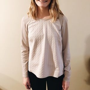 Vera Wang flowy blush pink long sleeve